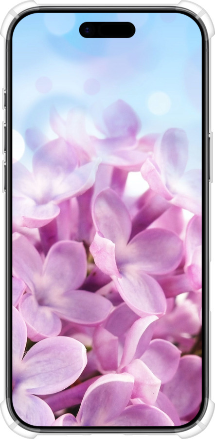 Силикон с усиленными углами чехол Сирень для Apple iPhone 17 AIR - 527sp-4032 изображение 