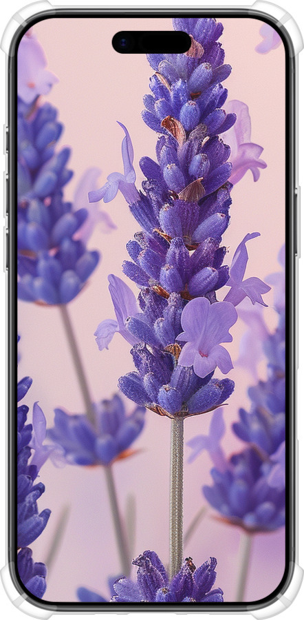 Силіконовий протиударний с посиленими кутами чехол Лаванда для Apple iPhone 17 AIR - 6037sp-4032 изображение 