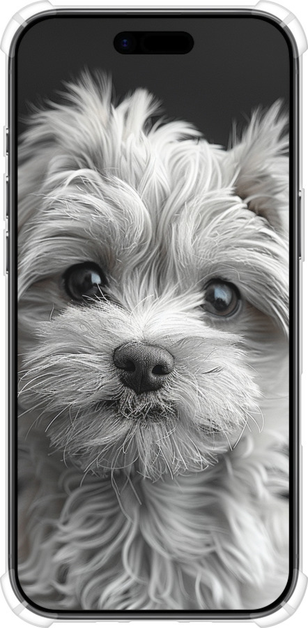 Силикон с усиленными углами чехол Мальтипу на чорном фоне для Apple iPhone 17 AIR - 6156sp-4032 изображение 