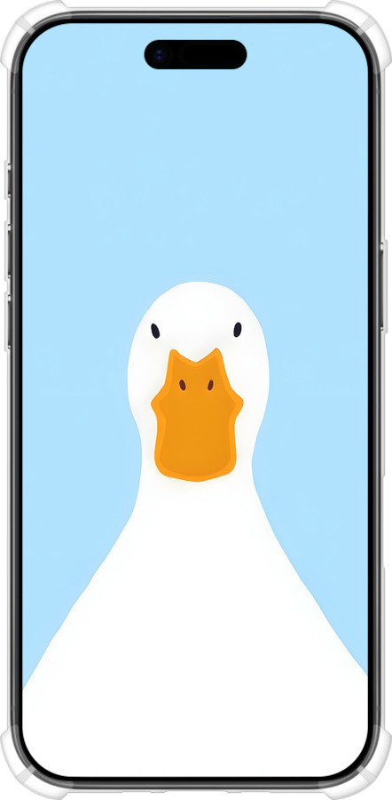 Силіконовий протиударний с посиленими кутами чехол Гусак для Apple iPhone 17 AIR - 6350sp-4032 изображение 