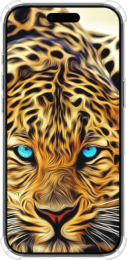 Силикон с усиленными углами чехол Леопард для Apple iPhone 17 AIR - 6611sp-4032 изображение 