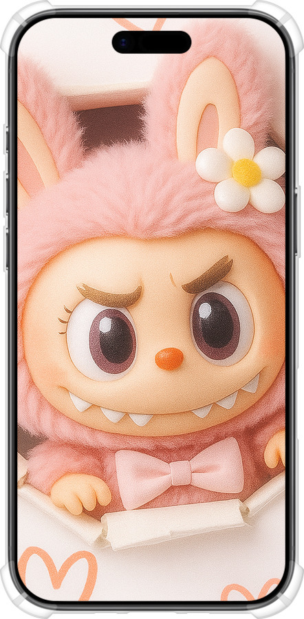 Силикон с усиленными углами чехол Лабубу 2 для Apple iPhone 17 AIR - 6710sp-4032 изображение 