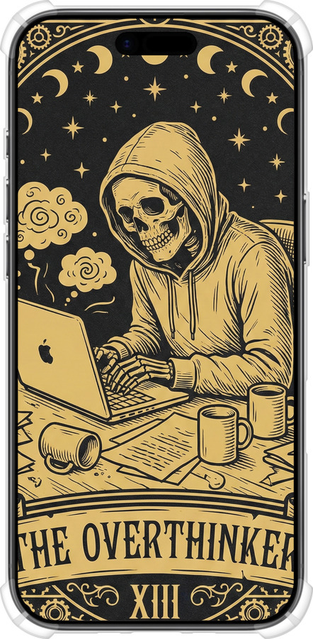 Силіконовий протиударний с посиленими кутами чехол The Overthinker для Apple iPhone 17 AIR - 6774sp-4032 изображение 