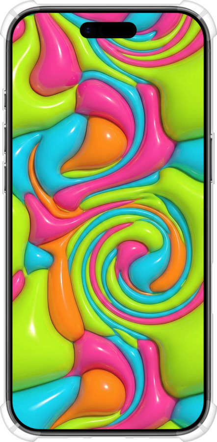Силикон с усиленными углами чехол Y2K Jelly Dream для Apple iPhone 17 AIR - 6780sp-4032 изображение 