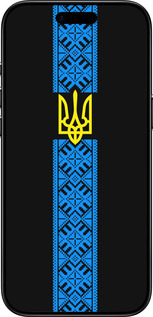 Силиконовый чехол Тризуб в вышиванке для Apple iPhone 17 AIR - 1158u-4032 изображение 