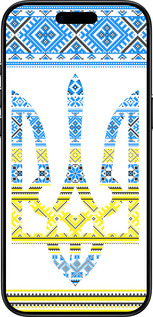 Силиконовый чехол Герб - вышиванка желто-голубая для Apple iPhone 17 AIR - 1197u-4032 изображение 