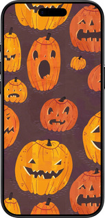 Силиконовый чехол Тыквы на Хеллоуин для Apple iPhone 17 AIR - 233u-4032 изображение 