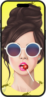 Силіконовий чехол Дівчина з чупа-чупсом для Apple iPhone 17 AIR - 3979u-4032 изображение 