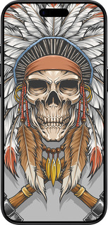 Силиконовый чехол Череп индейца для Apple iPhone 17 AIR - 4032u-4032 изображение 