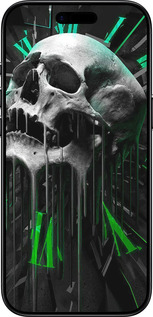 Силиконовый чехол Череп-часы для Apple iPhone 17 AIR - 4100u-4032 изображение 