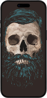 Силиконовый чехол Череп с бородой для Apple iPhone 17 AIR - 4102u-4032 изображение 