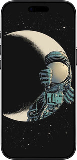 Силіконовий чехол Астронавт для Apple iPhone 17 AIR - 4134u-4032 изображение 