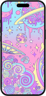 Силиконовый чехол Розовая галактика для Apple iPhone 17 AIR - 4146u-4032 изображение 