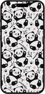 Силиконовый чехол Панды для Apple iPhone 17 AIR - 4318u-4032 изображение 