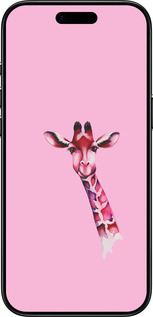 Силиконовый чехол Розовая жирафа для Apple iPhone 17 AIR - 4441u-4032 изображение 