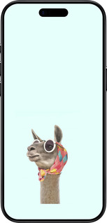 Силиконовый чехол Модная лама для Apple iPhone 17 AIR - 4479u-4032 изображение 