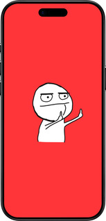 Силиконовый чехол Мем для Apple iPhone 17 AIR - 4578u-4032 изображение 