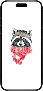 Силиконовый чехол Енот в шарфе для Apple iPhone 17 AIR - 4688u-4032 изображение 