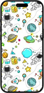 Силіконовий чехол Космос для Apple iPhone 17 AIR - 4735u-4032 изображение 