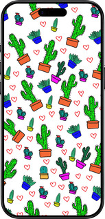 Силиконовый чехол Кактусы 4 для Apple iPhone 17 AIR - 4856u-4032 изображение 