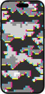 Силиконовый чехол Пиксельный камуфляж для Apple iPhone 17 AIR - 5481u-4032 изображение 