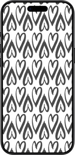 Силиконовый чехол Сердца v2 для Apple iPhone 17 AIR - 5497u-4032 изображение 