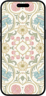 Силиконовый чехол Цветочный орнамент v2 для Apple iPhone 17 AIR - 5513u-4032 изображение 