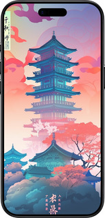 Силиконовый чехол Япония монастырь для Apple iPhone 17 AIR - 5590u-4032 изображение 