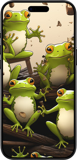 Силиконовый чехол Жабки для Apple iPhone 17 AIR - 5656u-4032 изображение 