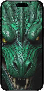 Силиконовый чехол Зелёный дракон v2 для Apple iPhone 17 AIR - 5817u-4032 изображение 