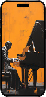 Силиконовый чехол Чехол для телефона Мужчина за Роялем для Apple iPhone 17 AIR - 5938u-4032 изображение 