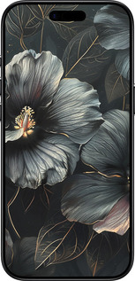 Силиконовый чехол Черные цветы для Apple iPhone 17 AIR - 6031u-4032 изображение 