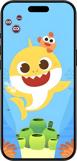 Силиконовый чехол Бейби Шарк для Apple iPhone 17 AIR - 6303u-4032 изображение 