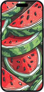 Силиконовый чехол Арбуз для Apple iPhone 17 AIR - 6315u-4032 изображение 