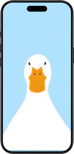 Силиконовый чехол Гусь для Apple iPhone 17 AIR - 6350u-4032 изображение 