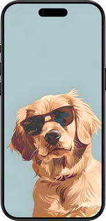 Силиконовый чехол Пес в очках для Apple iPhone 17 AIR - 6381u-4032 изображение 