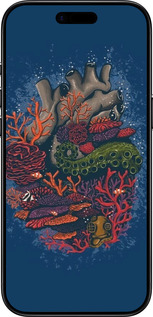 Силиконовый чехол Сердце моря для Apple iPhone 17 AIR - 6506u-4032 изображение 