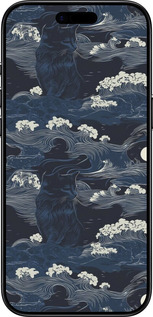 Силиконовый чехол Морская тематика в стиле арт-деко для Apple iPhone 17 AIR - 6520u-4032 изображение 