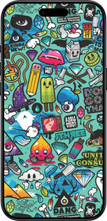 Силіконовий чехол Стікер бомбінг 1 для Apple iPhone 17 AIR - 693u-4032 изображение 