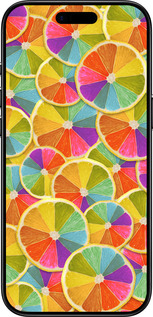 Силиконовый чехол Разноцветные дольки лимона для Apple iPhone 17 AIR - 861u-4032 изображение 