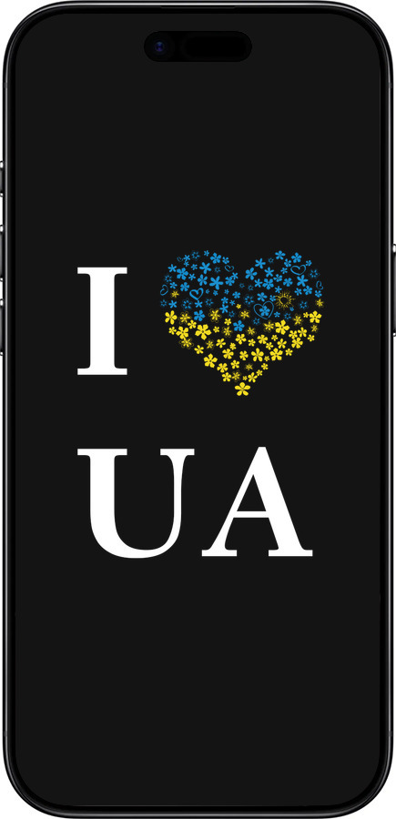 Силиконовый чехол I love UA для Apple iPhone 17 AIR - 1112u-4032 изображение 