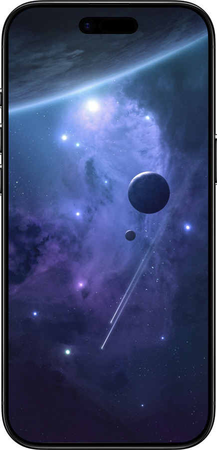 Силиконовый чехол Планеты в синем космосе для Apple iPhone 17 AIR - 171u-4032 изображение 