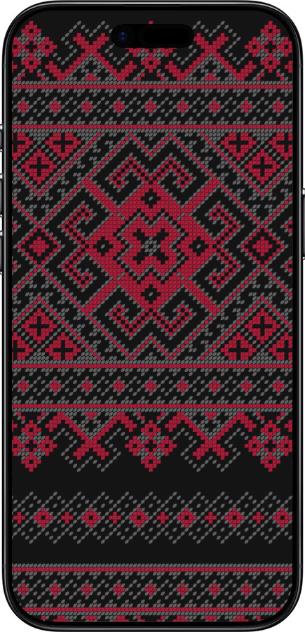 Силиконовый чехол Вышиванка 52 для Apple iPhone 17 AIR - 1763u-4032 изображение 