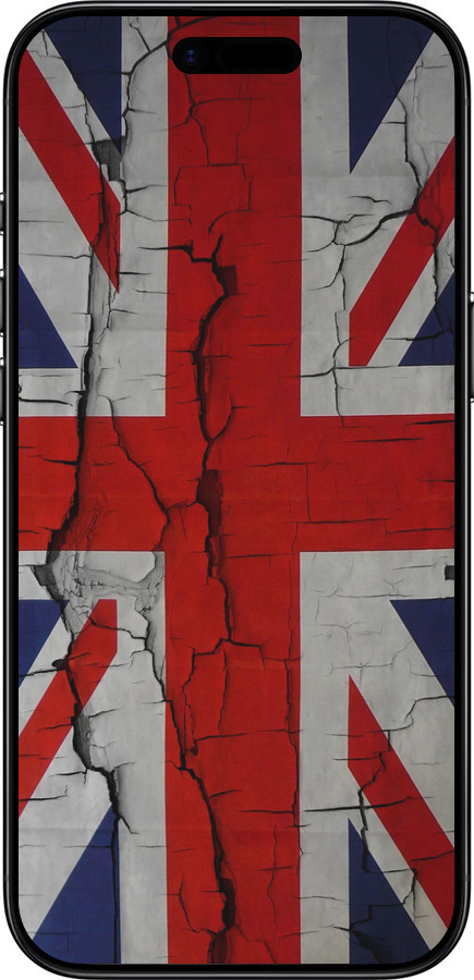 Силиконовый чехол Флаг Великобритании 2 для Apple iPhone 17 AIR - 387u-4032 изображение 