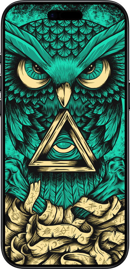 Силиконовый чехол Сова Арт-тату для Apple iPhone 17 AIR - 3971u-4032 изображение 