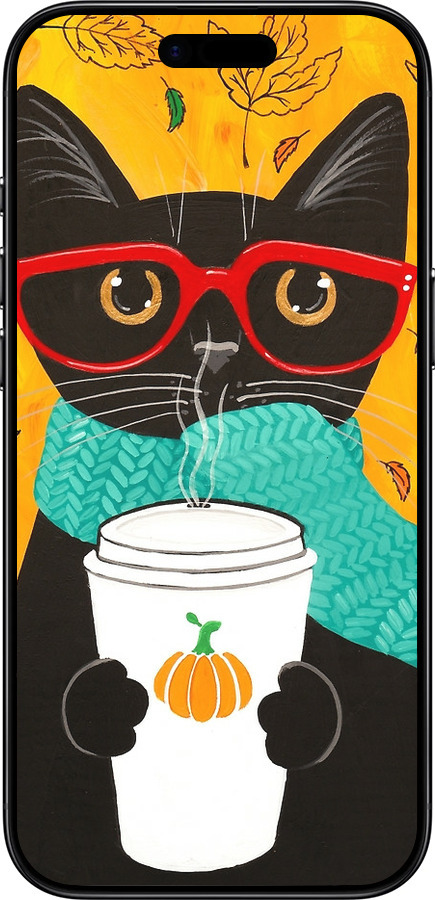 Силиконовый чехол Осенний кот для Apple iPhone 17 AIR - 4026u-4032 изображение 