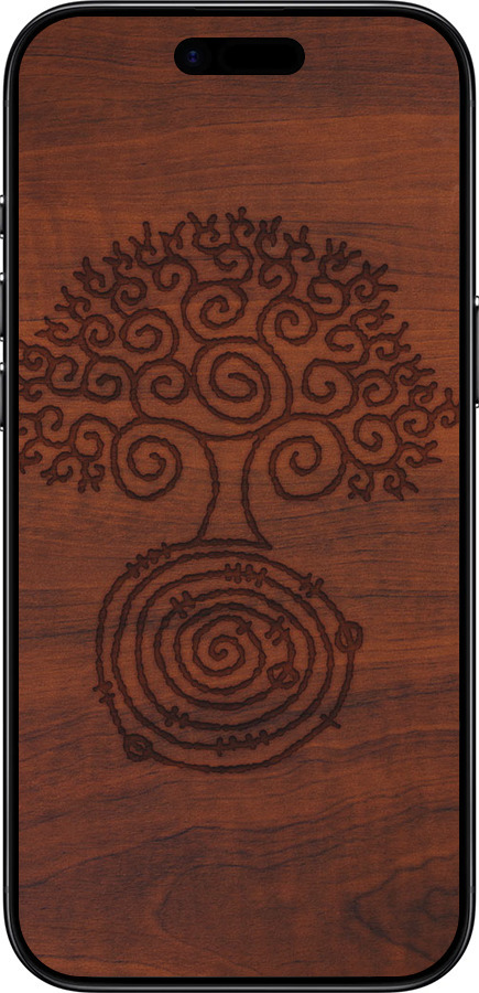 Силиконовый чехол Узор дерева для Apple iPhone 17 AIR - 4119u-4032 изображение 