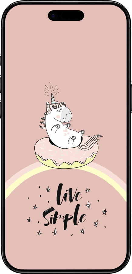 Силиконовый чехол Единорожка в пончике для Apple iPhone 17 AIR - 4282u-4032 изображение 