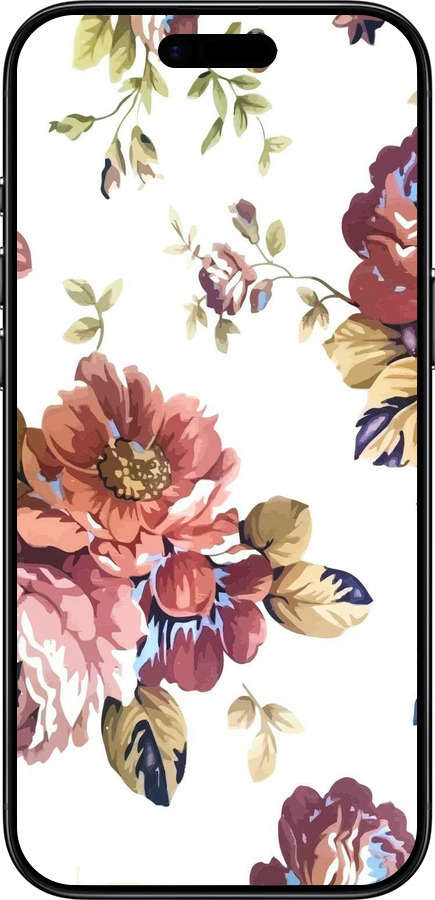 Силиконовый чехол Vintage flowers для Apple iPhone 17 AIR - 4333u-4032 изображение 