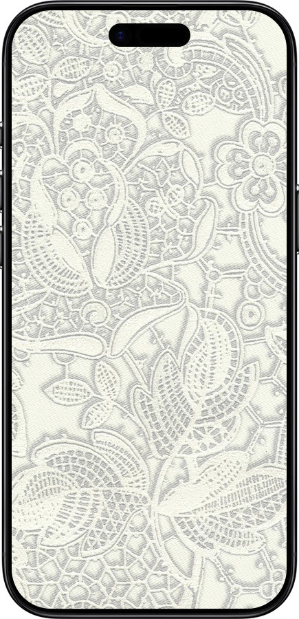 Силиконовый чехол Белое кружево для Apple iPhone 17 AIR - 4383u-4032 изображение 
